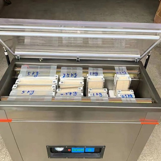 Automatic Double Chamber 5kg Rice Vacuum Packaging Machine - Image 2