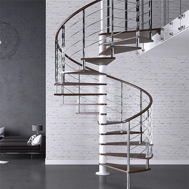  Factory Price  Black Color Wrought Iron Staircase Desig - Image 3