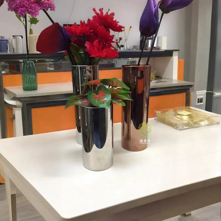 Stainless Steel Creative Flower POTS Decorate The Green Space of The Office - Image 3