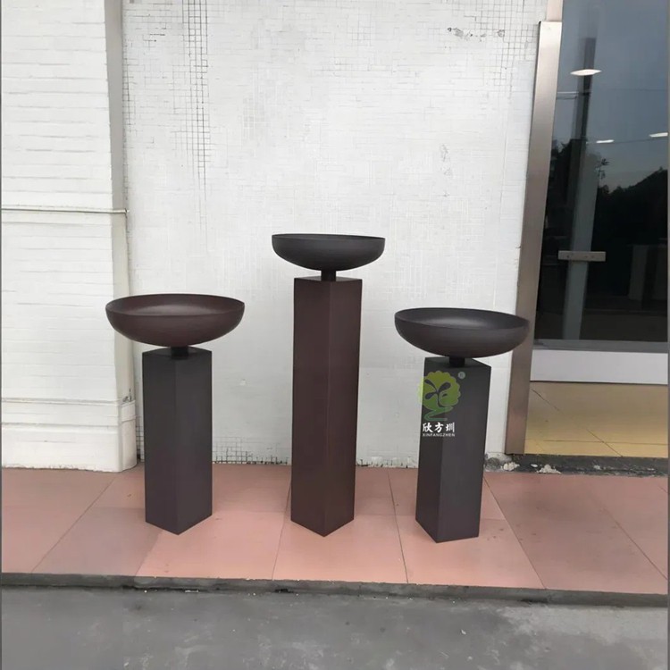 Stainless Steel Creative Flower POTS Decorate The Green Space of The Office - Image 2